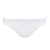Women's White Low Waisted Bikini Bottom