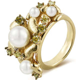 Garden Blossom Wide Ring