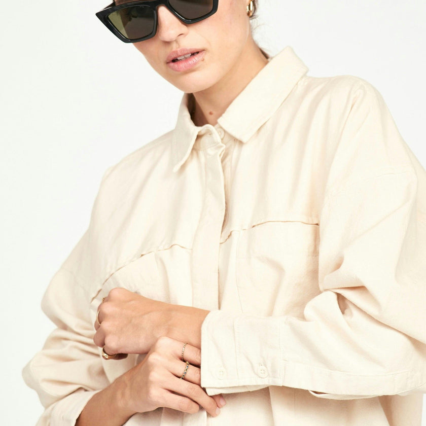 Huron Work Shirt, Cream