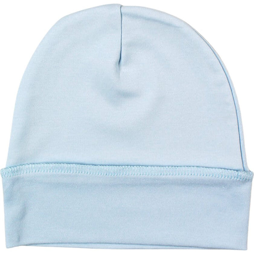 Blue Newborn Hat in Pima Cotton