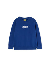 Blue Arrow Sponge Crewneck Logo Sweatshirt