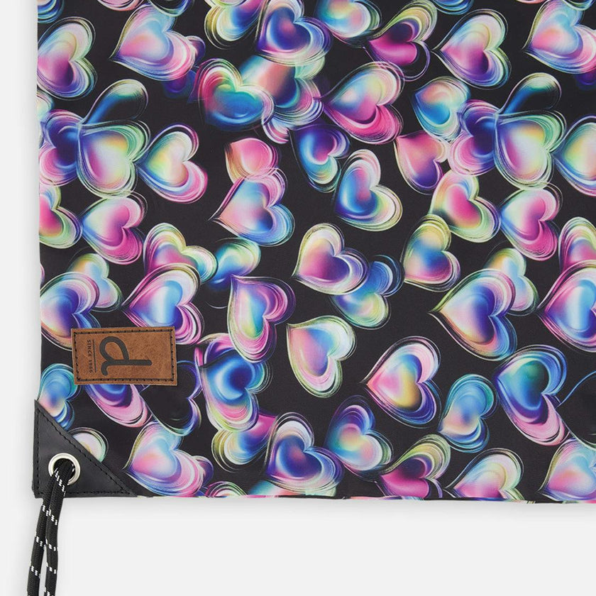 Little Girl Hearts Practical Charming Lightweight Drawstring Bag