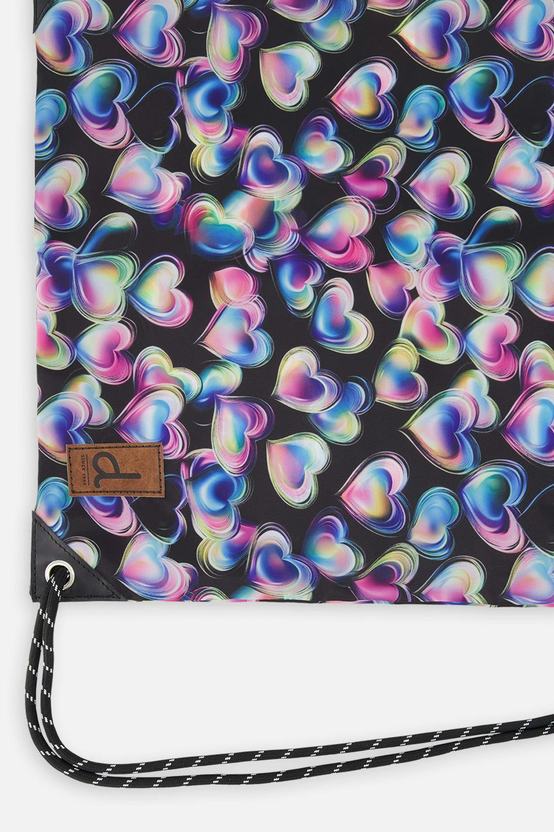 Little Girl Hearts Practical Charming Lightweight Drawstring Bag
