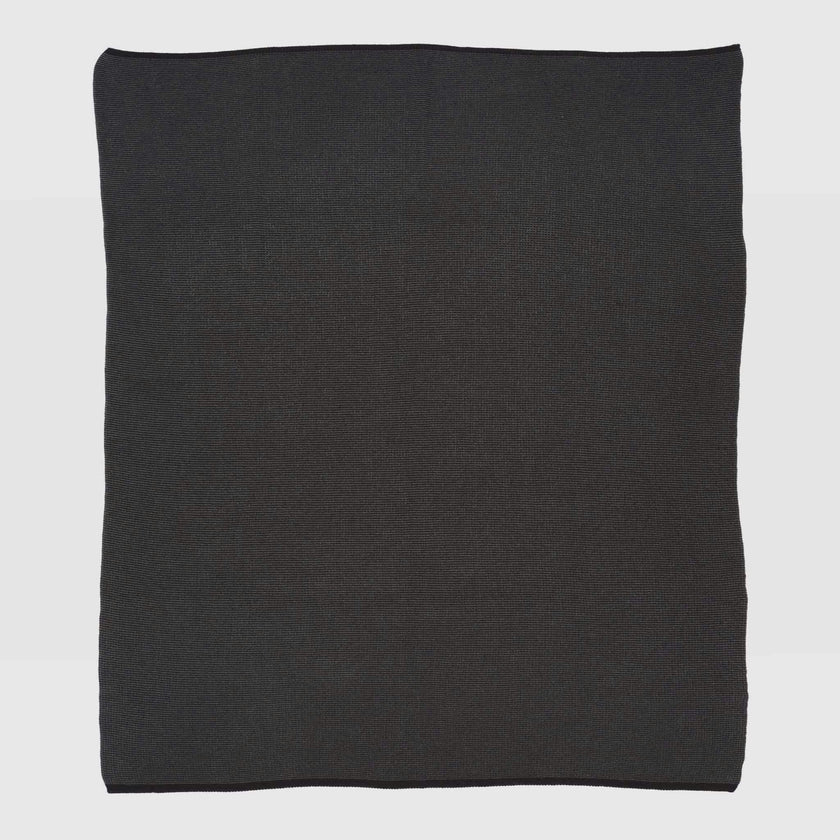Merino Wool Sustainable Knit Solid Textured Throw Blanket - Wool Cardigan