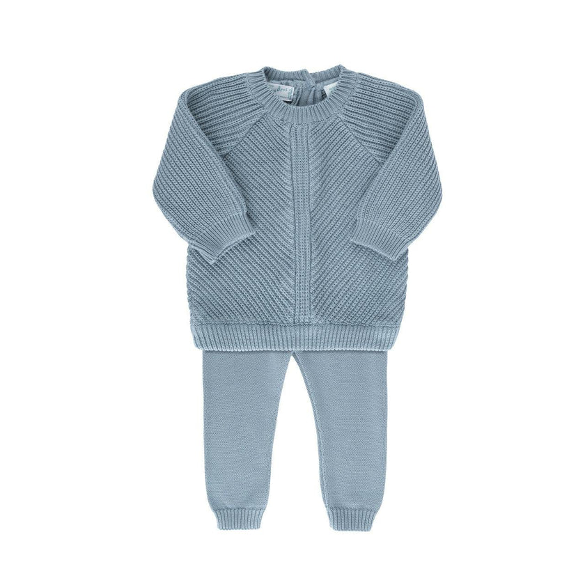 V-Shape Knit Set Ecru
