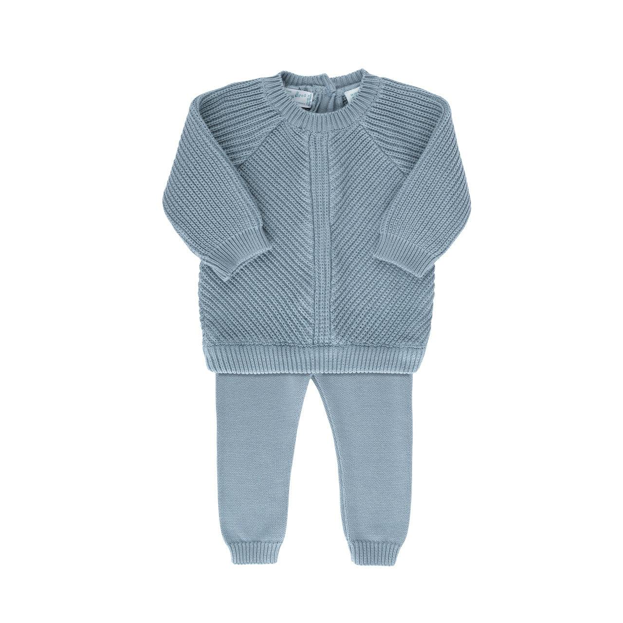 V-Shape Knit Set Ecru
