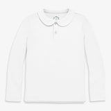 Kids long sleeve peter pan polo
