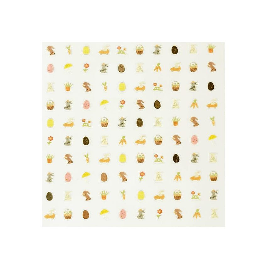 Bunnies In The Garden Nail Stickers
