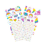 Tattoo-Palooza Temporary Tattoos & Nail Stickers - Unicorns & Rainbows