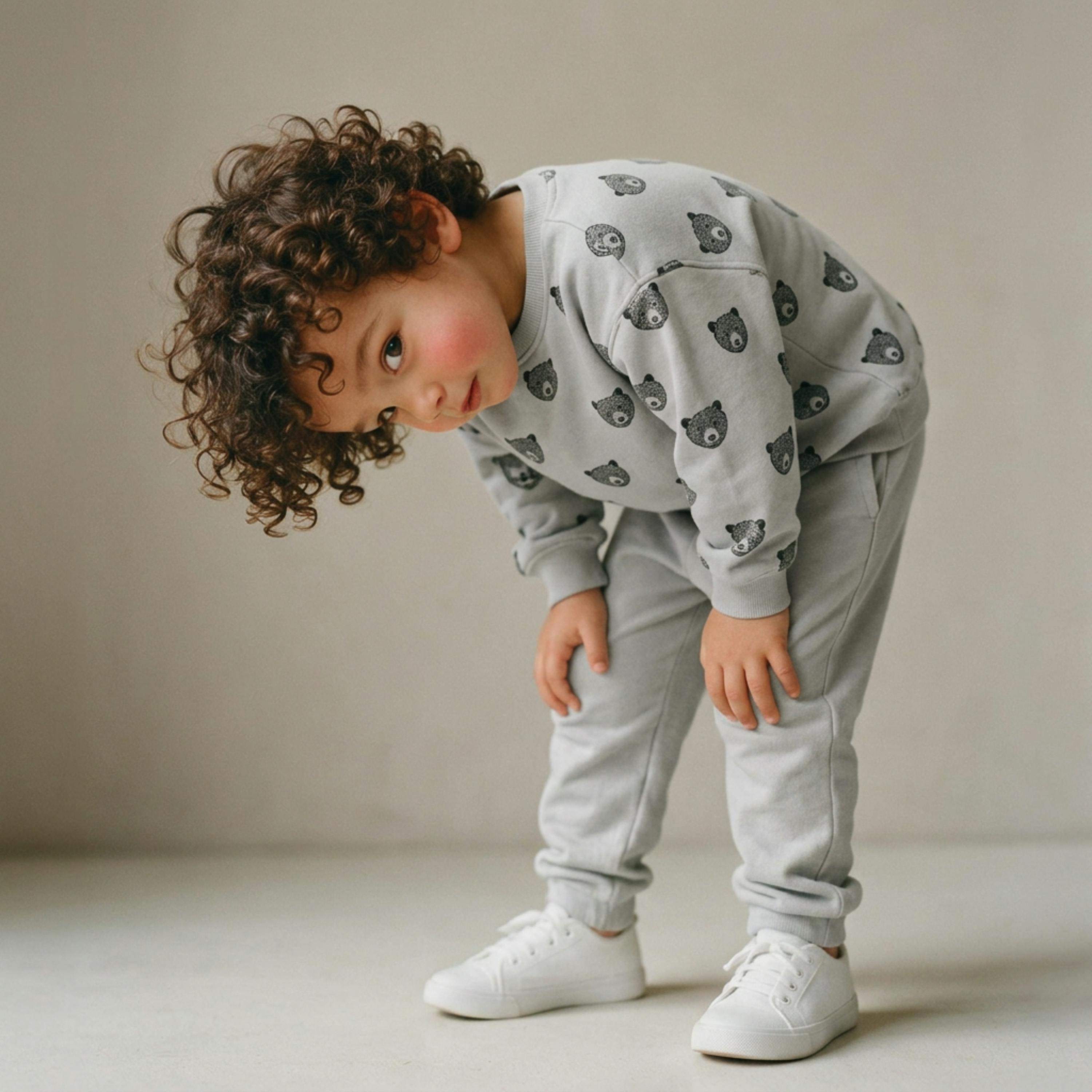 Organic Fleece Sweatshirt - Woodland Bear