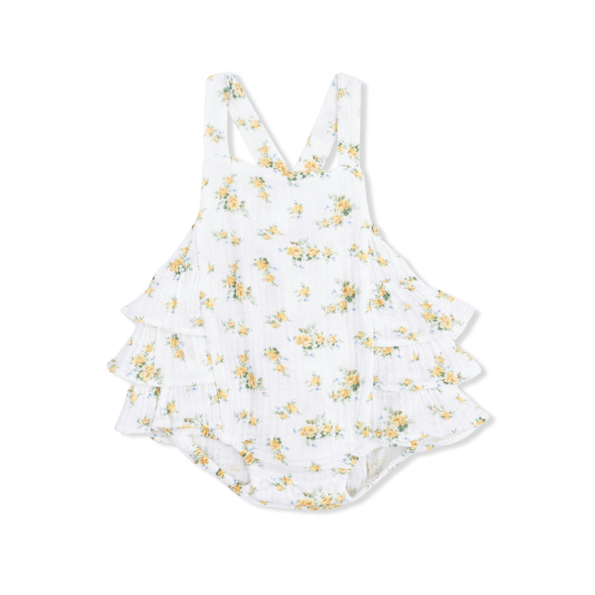 Sunshine Roses - Ruffle Sunsuit