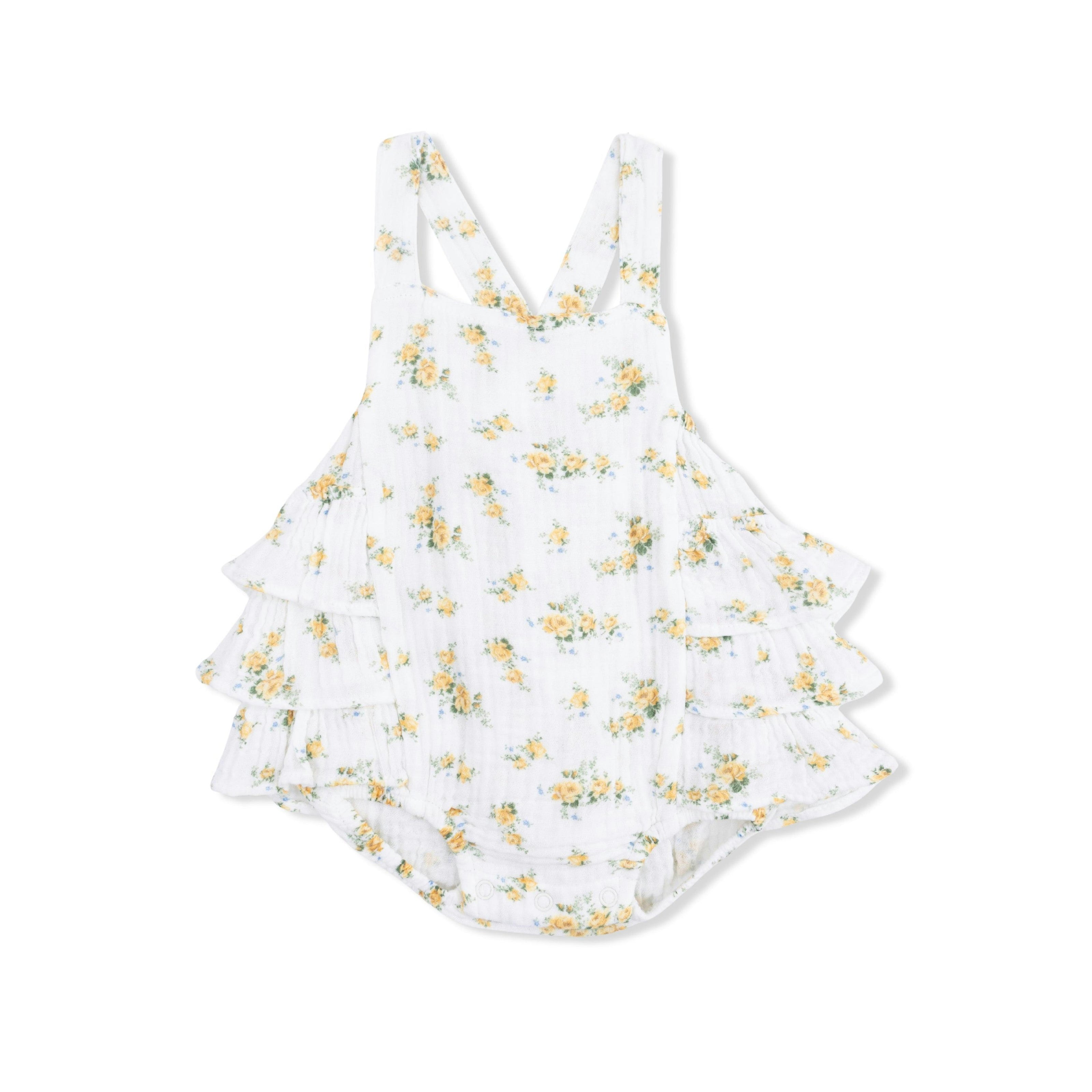 Sunshine Roses - Ruffle Sunsuit