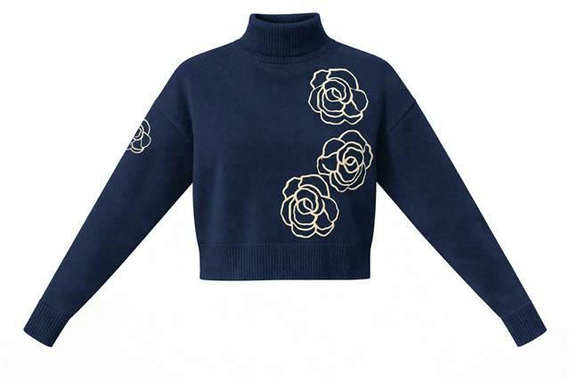 Cropped Knit Turtle Neck