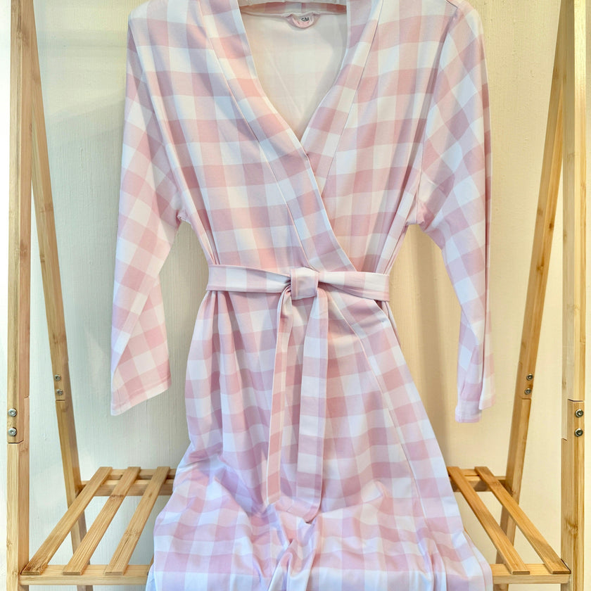 Mommy Robe - Sunday Picnic Pink Blush