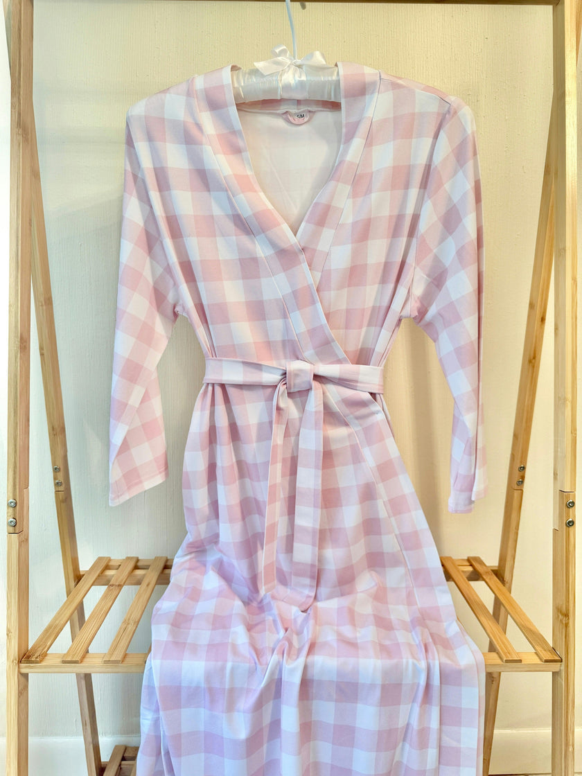 Mommy Robe - Sunday Picnic Pink Blush