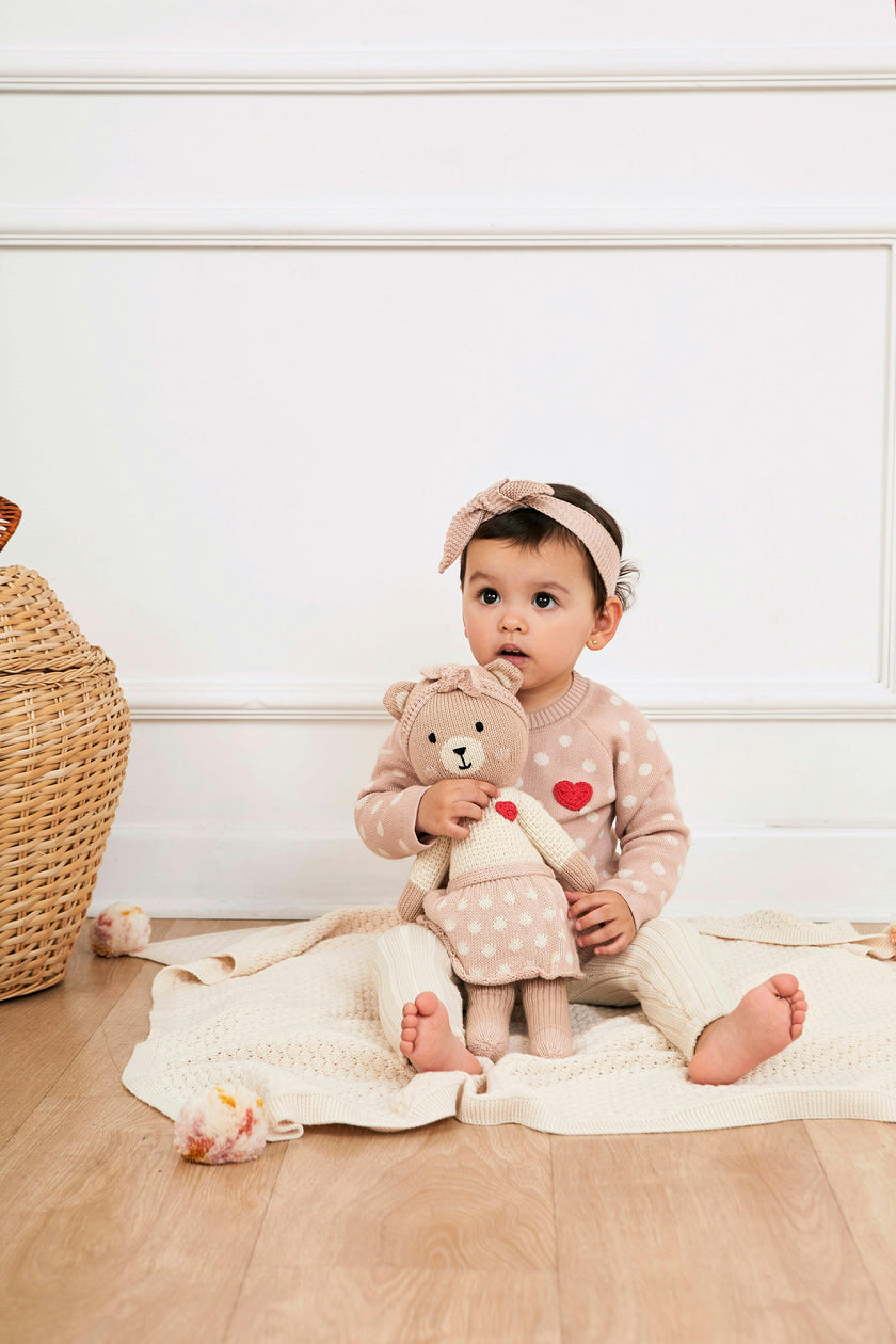 Emma the bear 15" shell pink