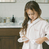 Picnic Gingham Bathrobe - Pink
