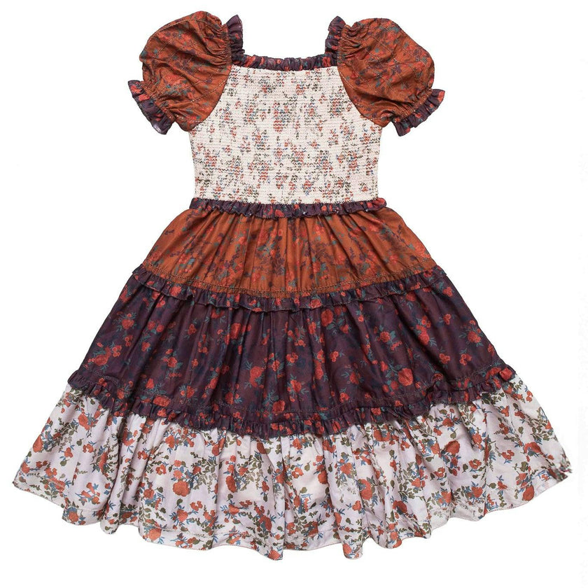 Mini Emily Dress in Fall Floral