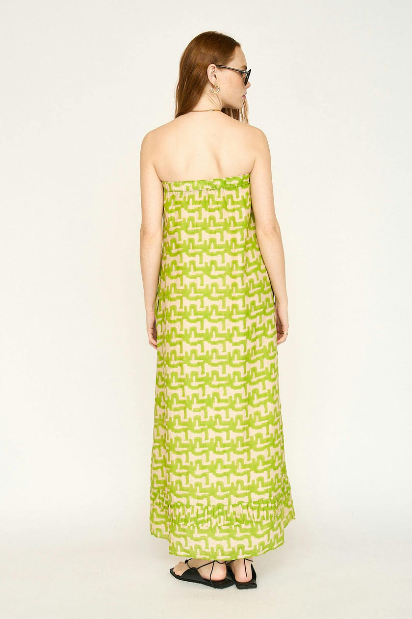 Bonaire Dress in Lime Popova