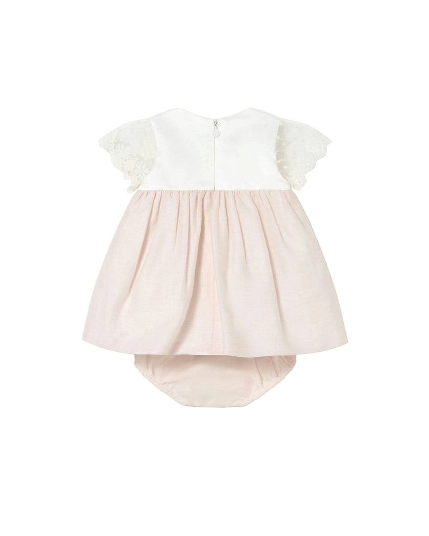 Pink Baby Dress With Bloomers