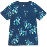 Printed Pocket Tee, Blue