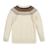 Organic Fair Isle Cable Sweater