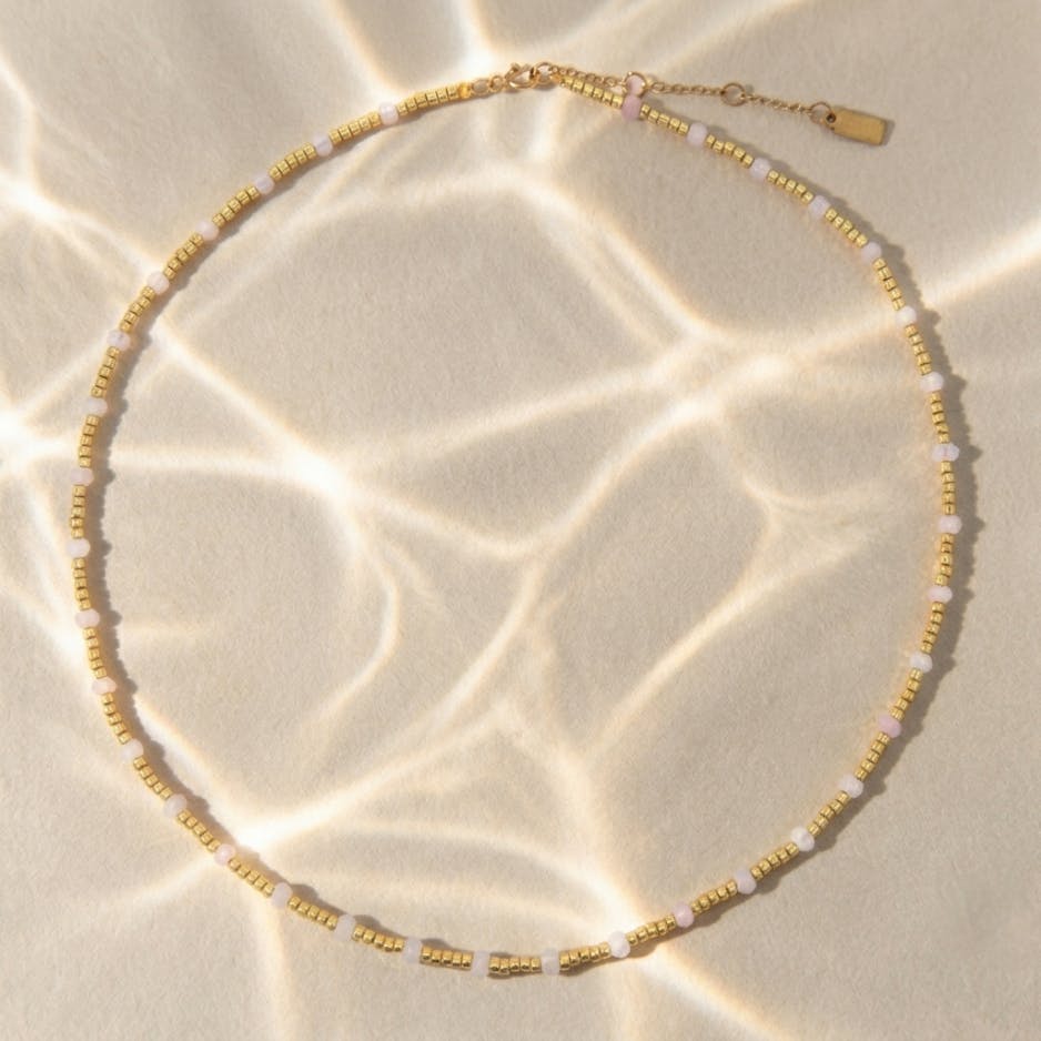 Beaded Gemstone Necklace