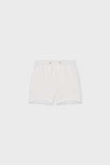 Cotton Sweat Short With Raw Hem