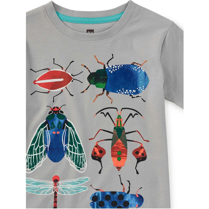 Insect Assortment Graphic Tee, Grey
