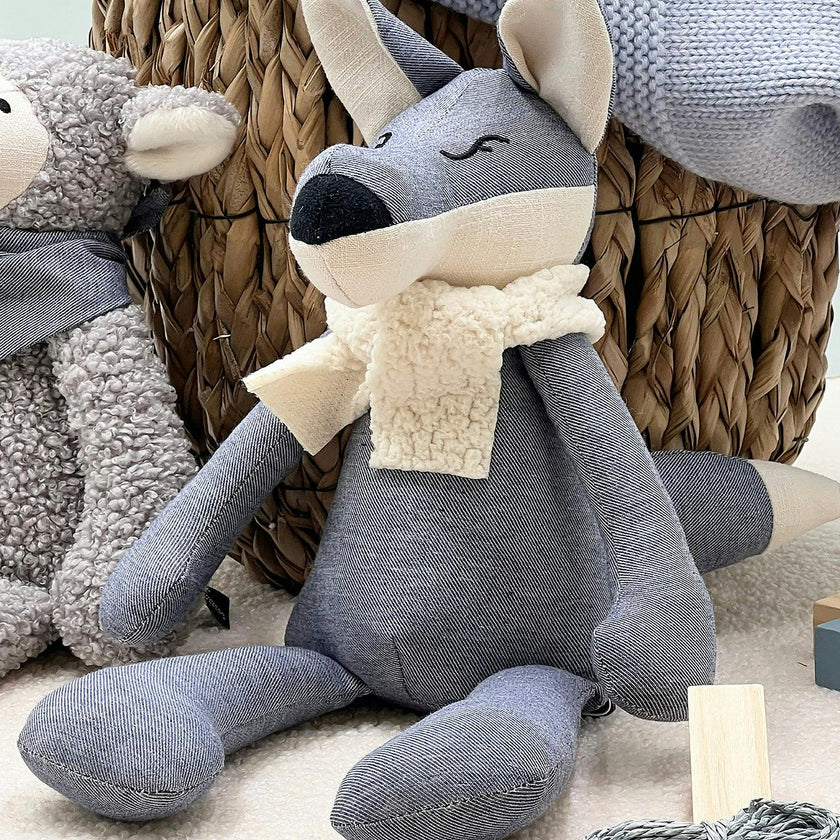 Henri the Wolf | Pamplemousse Peluches