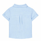 TARTINE ET CHOCOLAT Short Sleeve Baby Chemise - Nuage