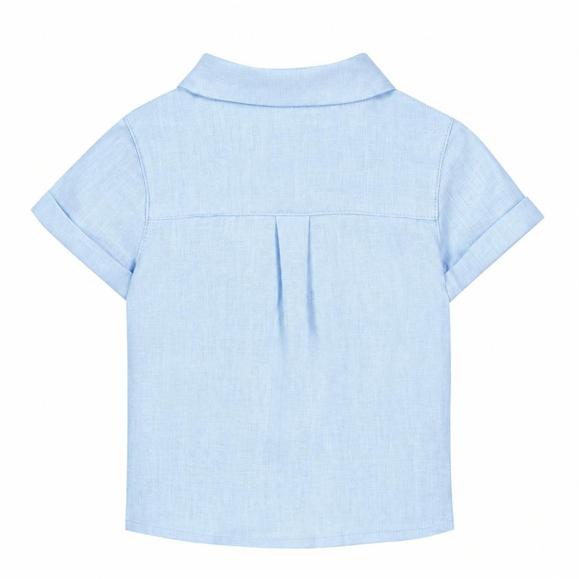 TARTINE ET CHOCOLAT Short Sleeve Baby Chemise - Nuage
