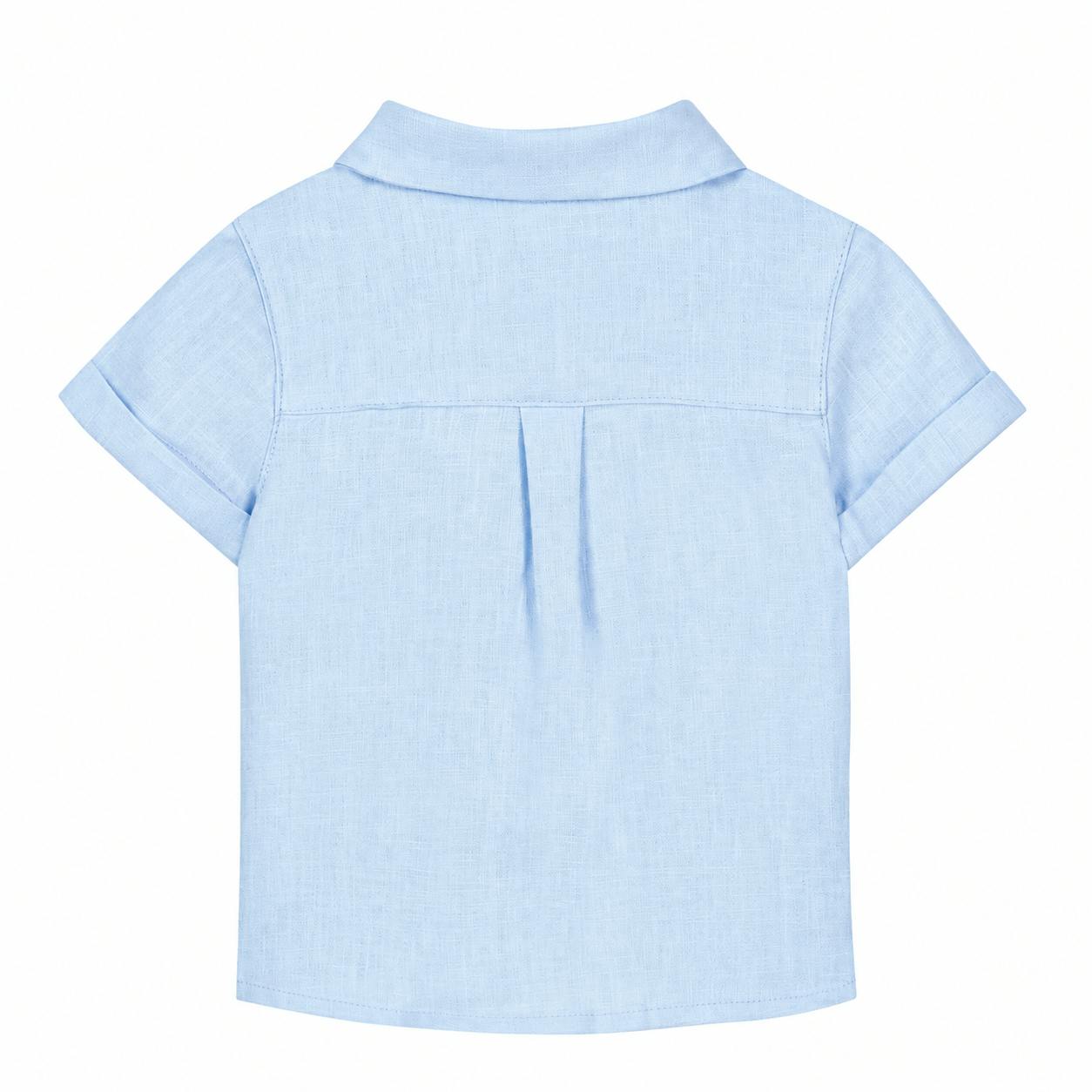 TARTINE ET CHOCOLAT Short Sleeve Baby Chemise - Nuage