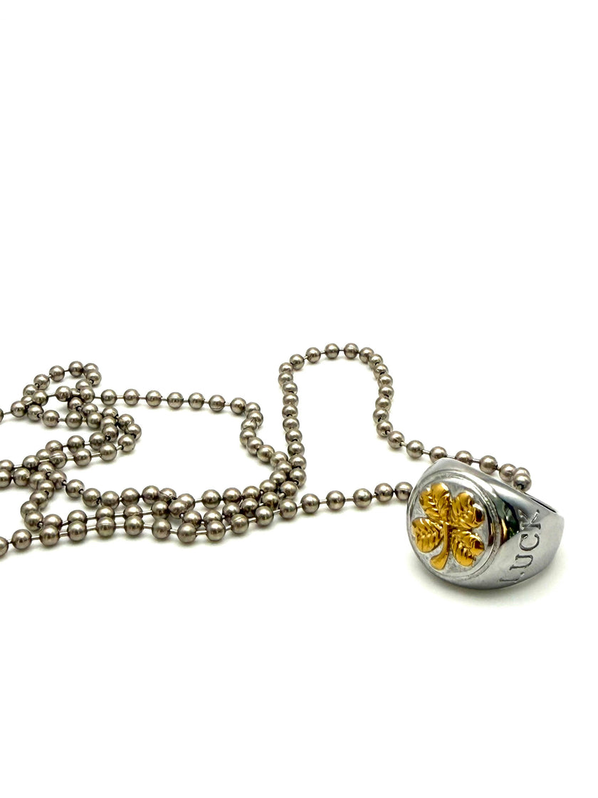 GOOD LUCK SIGNET RING & NECKLACE