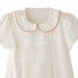 Cream Lace Collar Romper