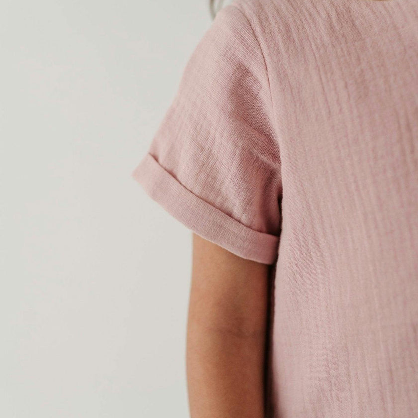 Gauze Button Dress