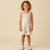 Organic Ruffle Jumpsuit - Pop Floral