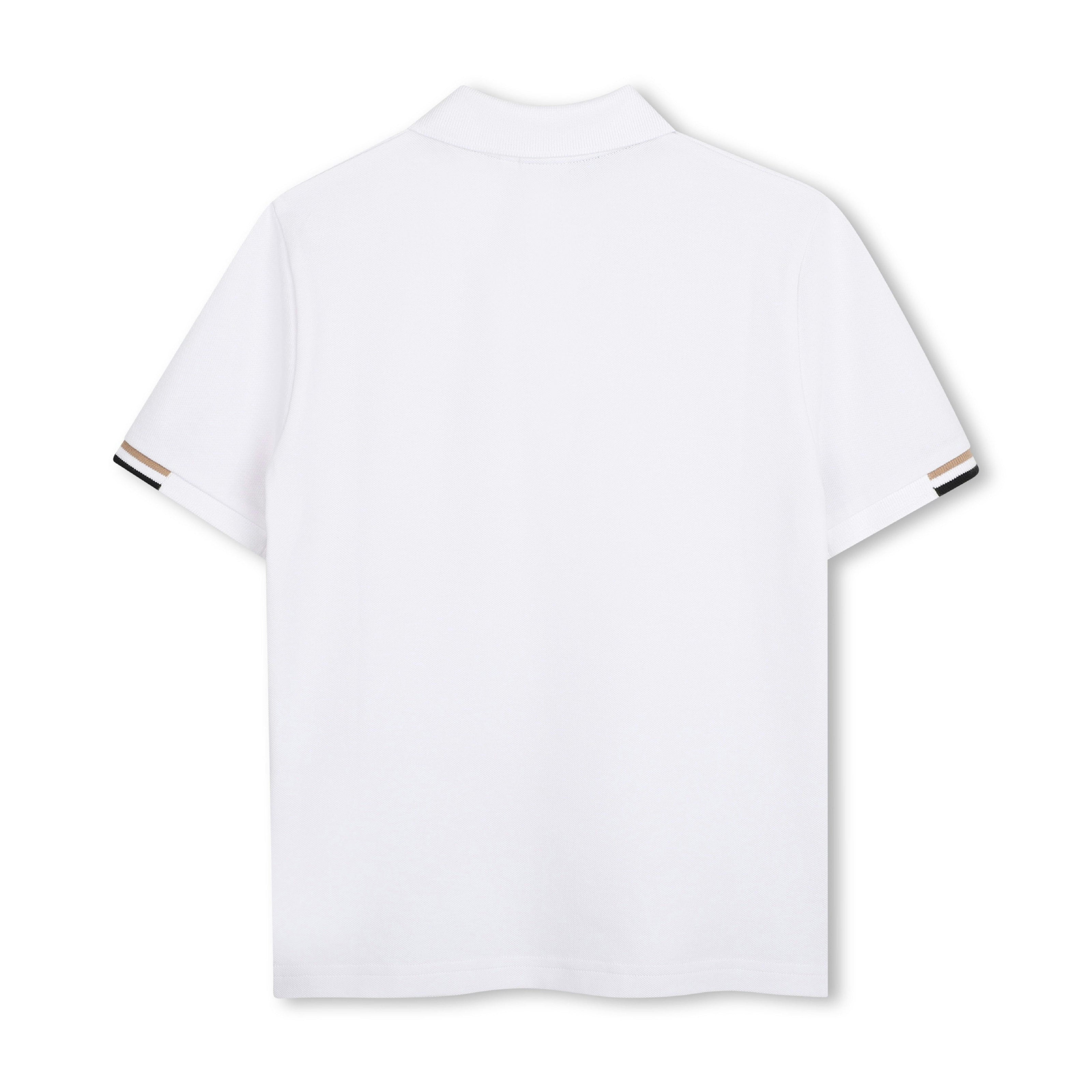 White Piqué Polo Shirt