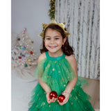 Christmas Tree Dress & Headpiece