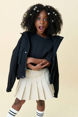 Organic Cotton Pleated Skirt