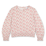 Floral Top with Rouching