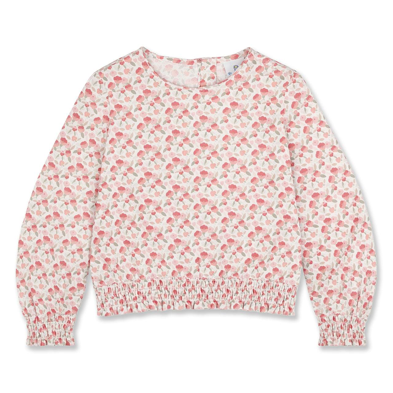 Floral Top with Rouching