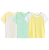 WALTER TRIPLE PACK TEES  WHITE/MINT/LEMON