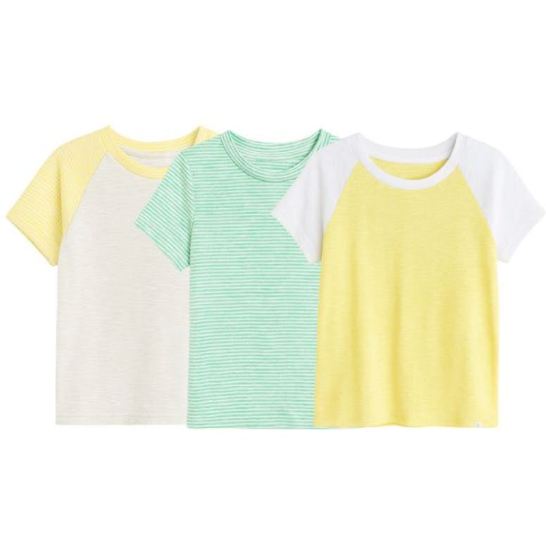 WALTER TRIPLE PACK TEES  WHITE/MINT/LEMON