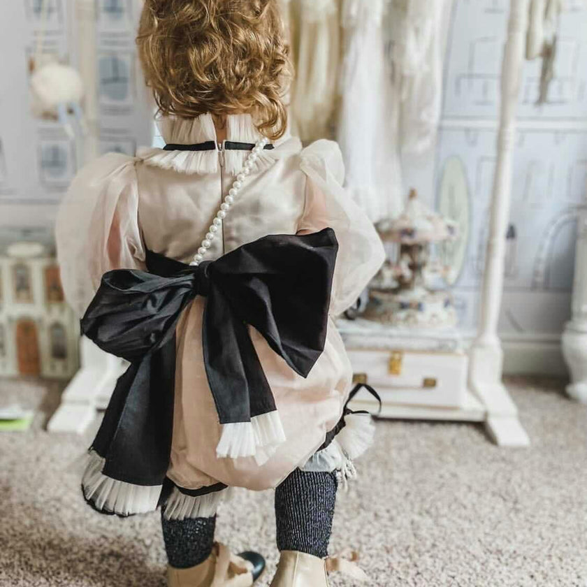 Coco-Caramel Tulle Romper