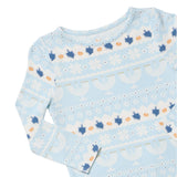 Kids Bamboo PJ Set - Hanukkah Fair Isle