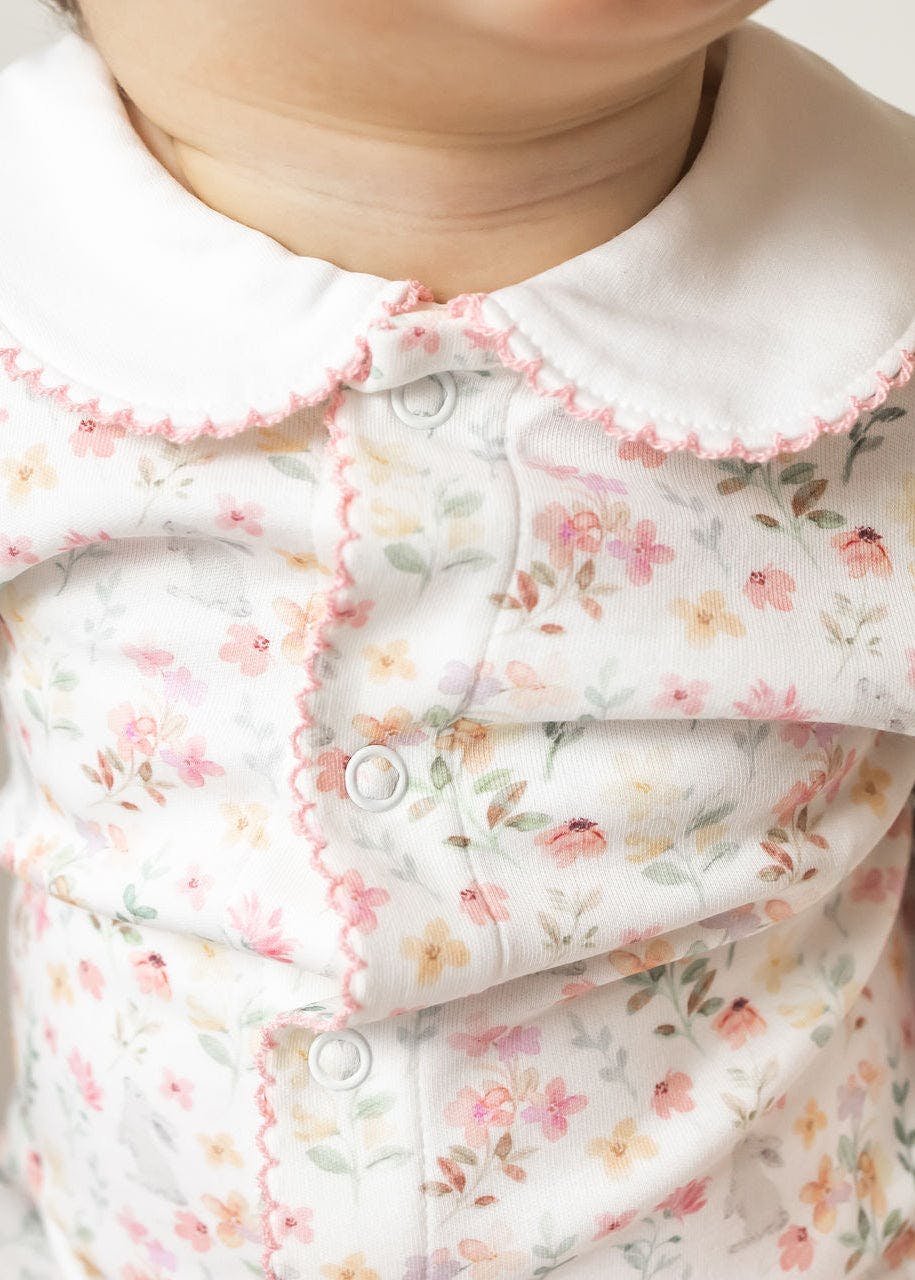 Winter Flowers Pima Baby Pajama