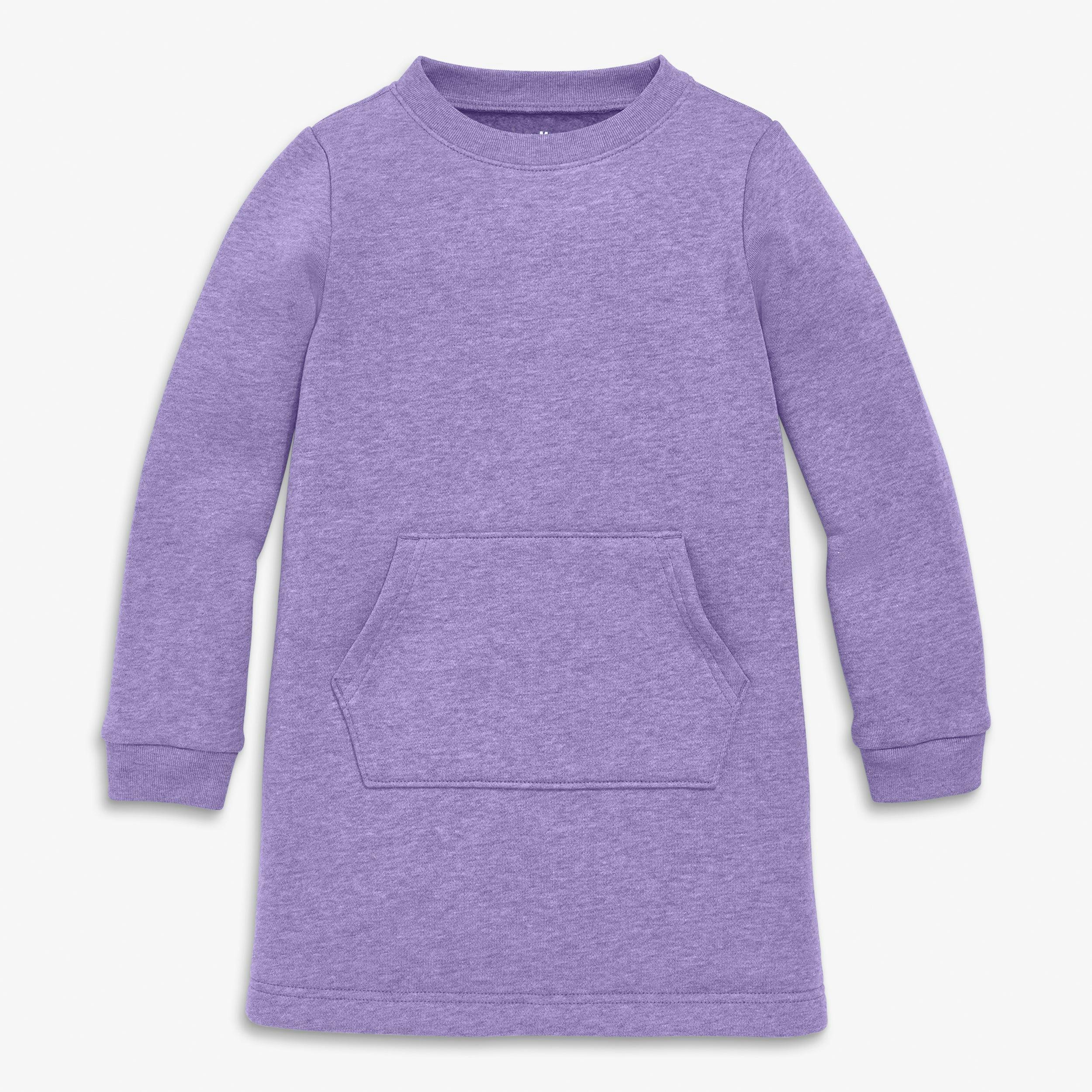 Kids cozy fleece sweatshirt dress
