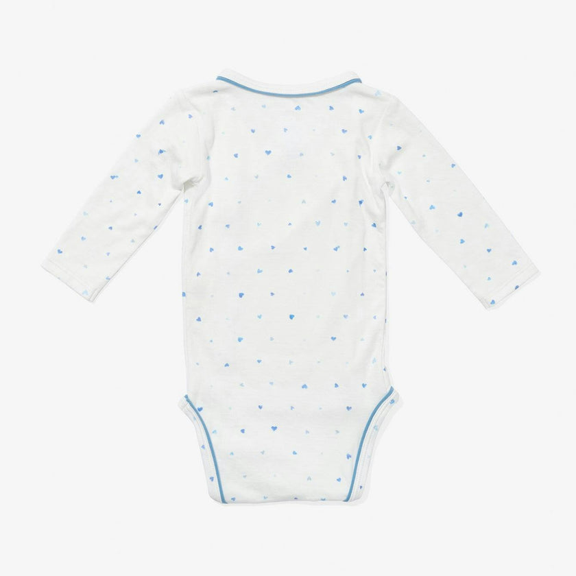 Crossbody One-piece, Blue Hearts