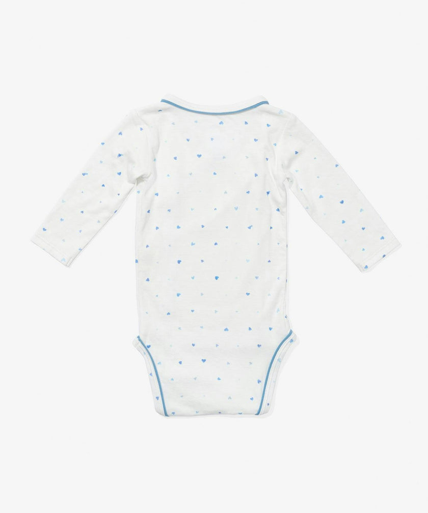 Crossbody One-piece, Blue Hearts